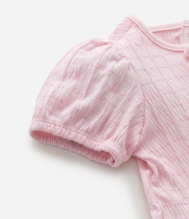 Conjunto Infantil Texturizado con Batita y Short con Bolsillos - Talle 1 a 6 Años 9