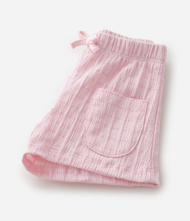 Conjunto Infantil Texturizado con Batita y Short con Bolsillos - Talle 1 a 6 Años 12