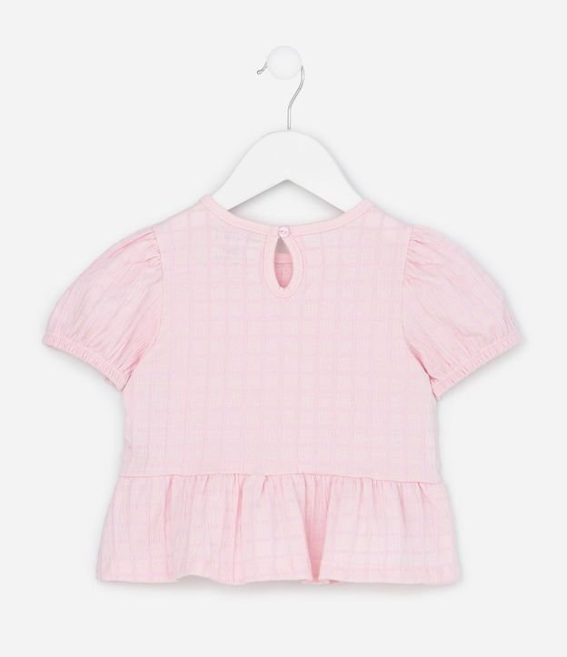 Conjunto Infantil Texturizado con Batita y Short con Bolsillos - Talle 1 a 6 Años 4