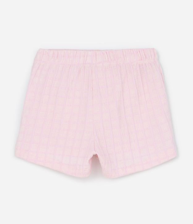 Conjunto Infantil Texturizado con Batita y Short con Bolsillos - Talle 1 a 6 Años 6