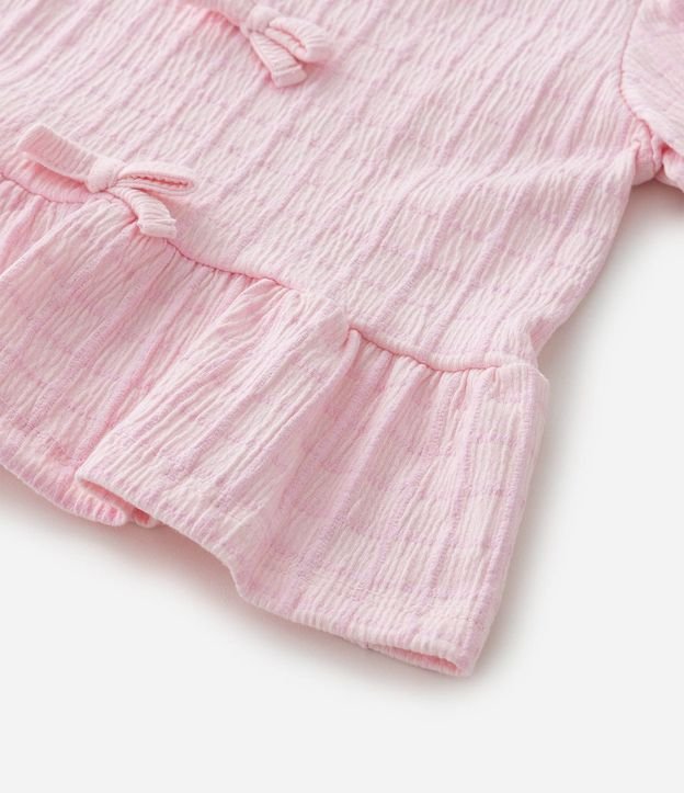 Conjunto Infantil Texturizado con Batita y Short con Bolsillos - Talle 1 a 6 Años 8