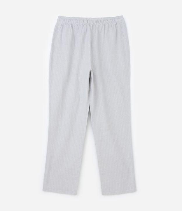 Pantalón de Pijama en Franela con Cordón en la Cintura 6