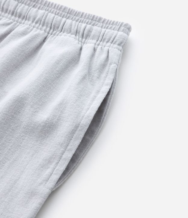 Pantalón de Pijama en Franela con Cordón en la Cintura 8