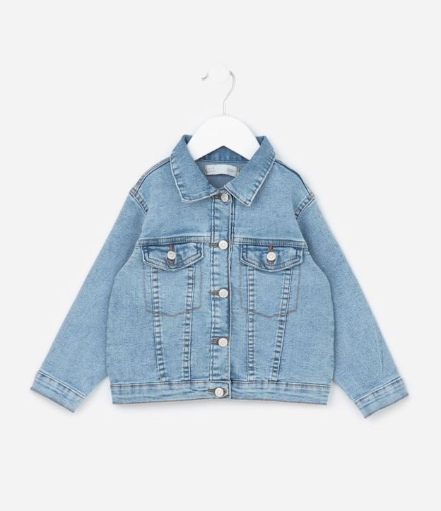 Campera Infantil en Jeans con Bolsillos Delanteros – Talle 1 a 5/6 años