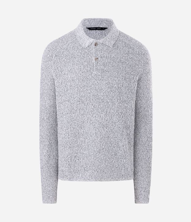 Suéter Texturizado con Cuello Polo 5