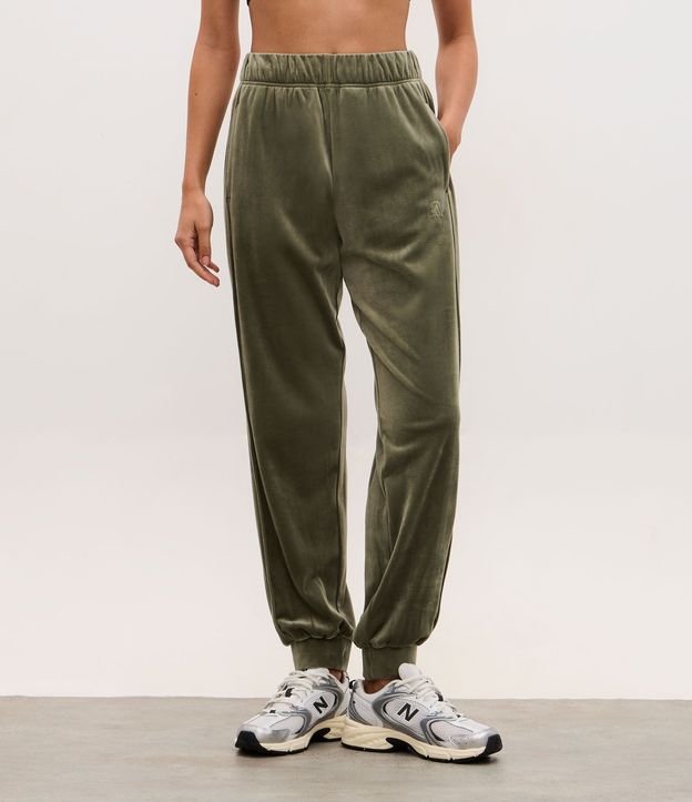 Pantalón Jogger de Plush con Cintura Elástica