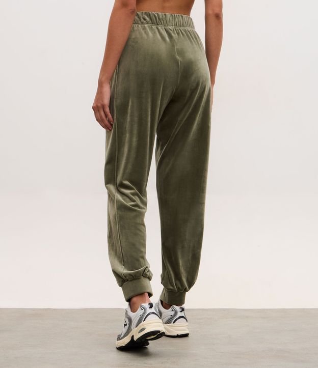 Pantalón Jogger de Plush con Cintura Elástica 4