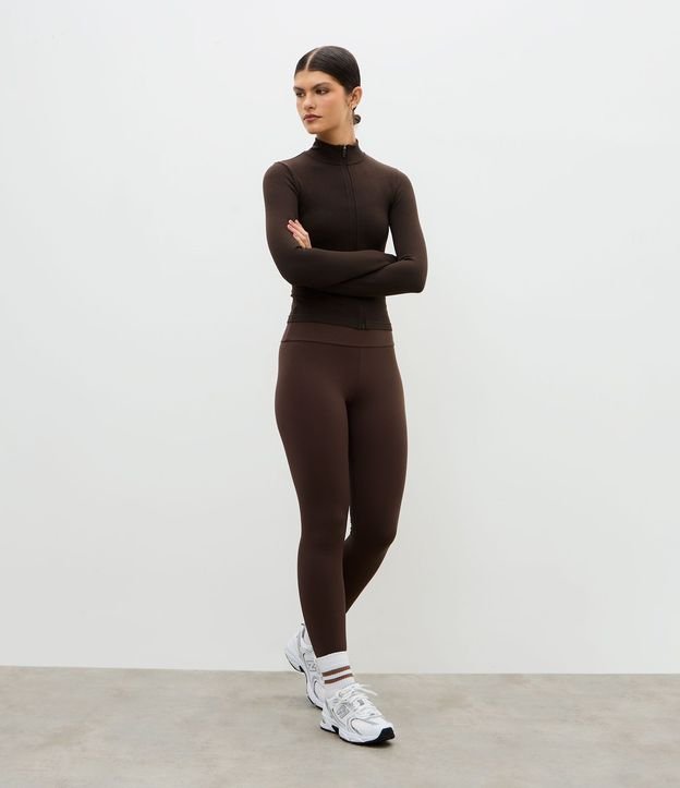 Campera Deportiva Seamless con Cuello Alto 2
