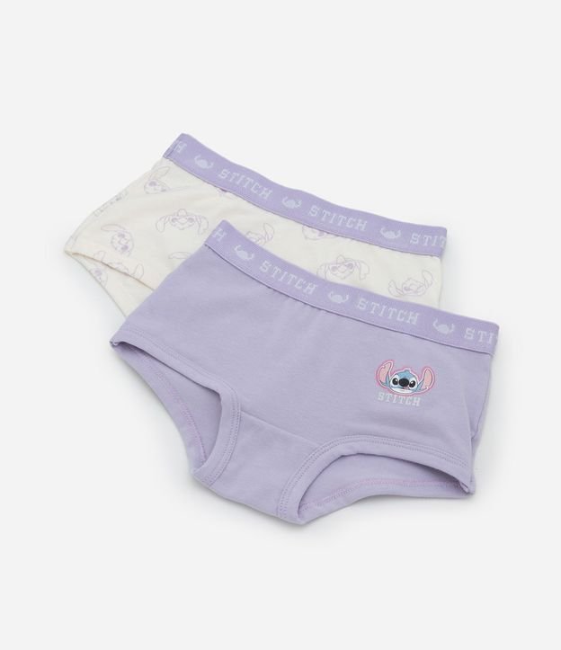 Kit 02 Bombachas Boxer con Estampa de Stitch – Talle 4 a 14 años 1