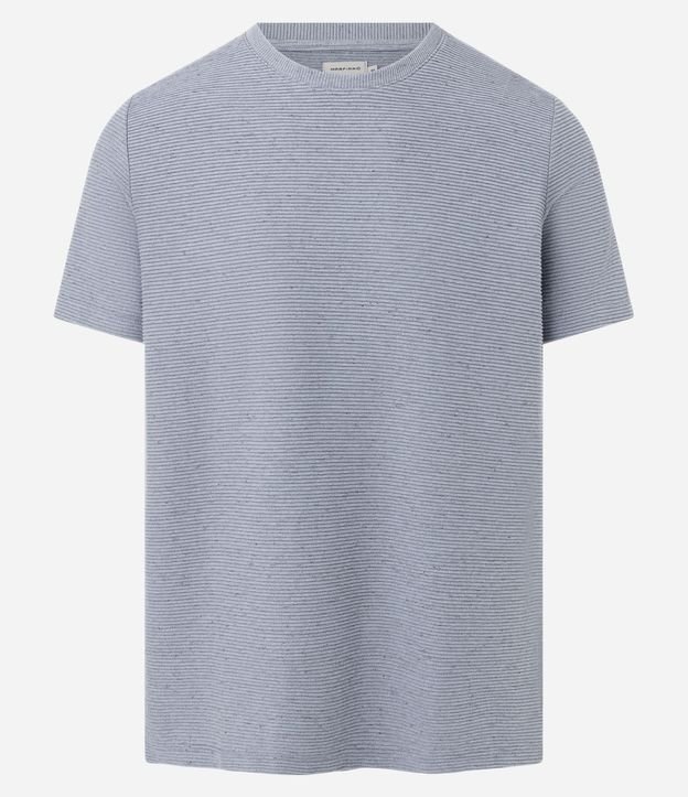 Remera Regular en Algodón con Textura Horizontal 5