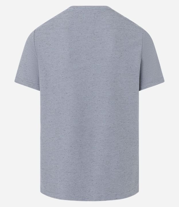 Remera Regular en Algodón con Textura Horizontal 7