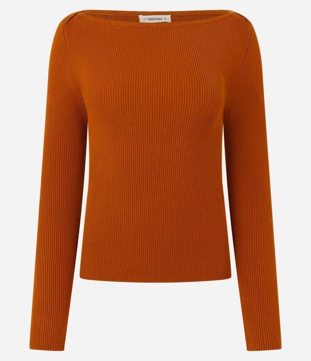 Blusa Básica Hombro a Hombro Traspasado en Punto 2
