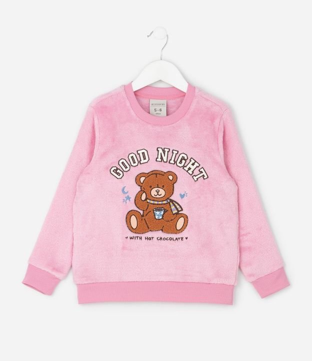 Pijama Infantil con Estampado de Oso – Talle 5 a 16 años 2