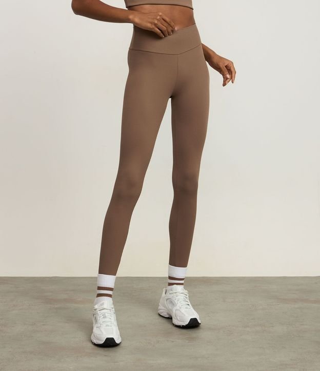 Pantalón Legging Acanalada en Microfibra 4