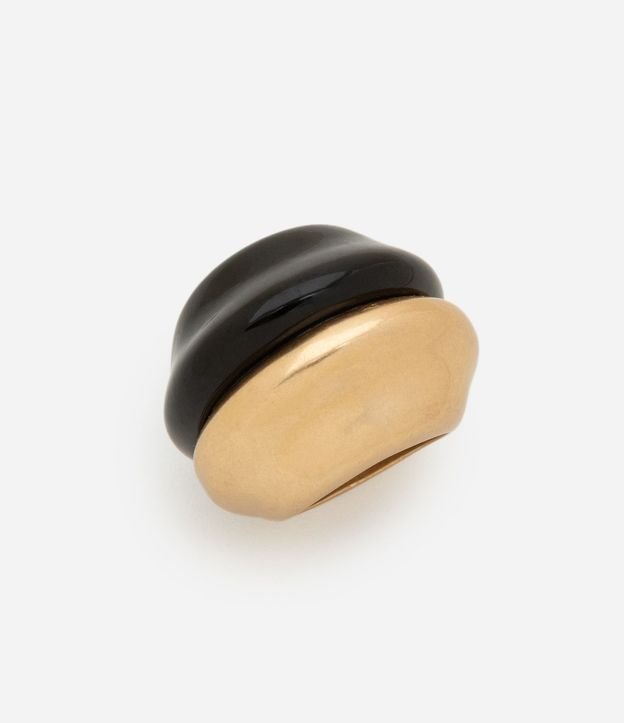 Maxi Anillo con Faces Bicolores 2