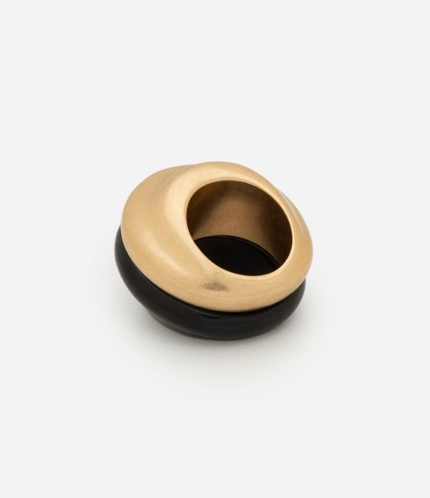 Maxi Anillo con Faces Bicolores 3