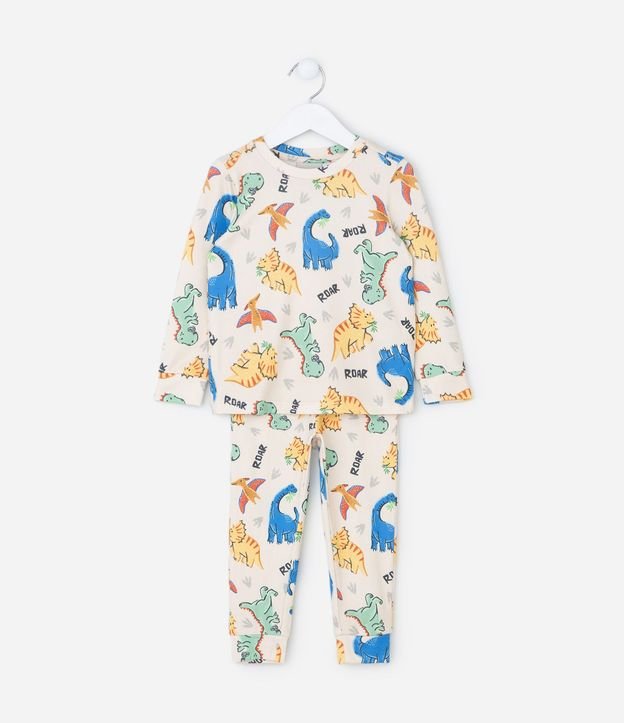Pijama Infantil con Estampa de Dinosaurios – Talle 2 a 6 años