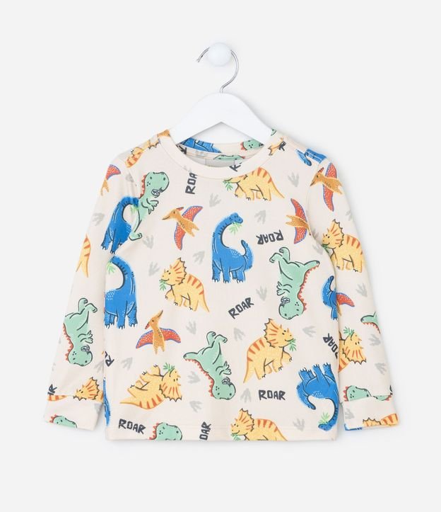 Pijama Infantil con Estampa de Dinosaurios – Talle 2 a 6 años 2