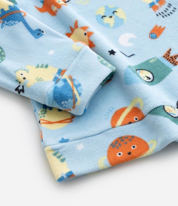 Pijama Infantil Largo con Estampa de Planetas que Brilla en la Oscuridad – Talle 2 a 8 años 10