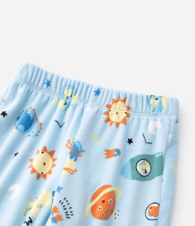Pijama Infantil Largo con Estampa de Planetas que Brilla en la Oscuridad – Talle 2 a 8 años 11