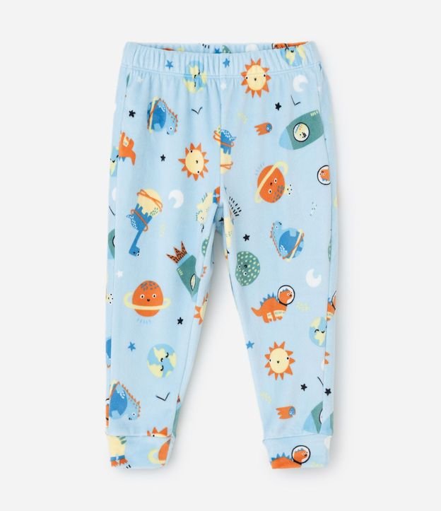 Pijama Infantil Largo con Estampa de Planetas que Brilla en la Oscuridad – Talle 2 a 8 años