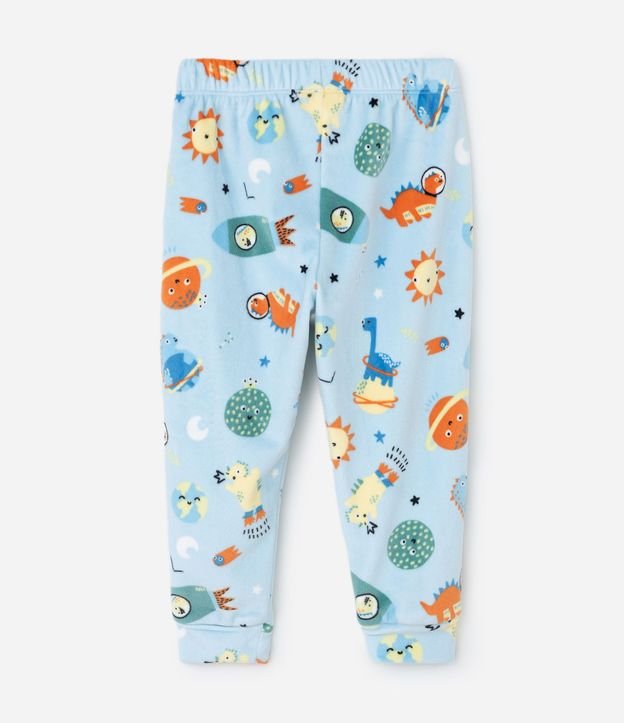 Pijama Infantil Largo con Estampa de Planetas que Brilla en la Oscuridad – Talle 2 a 8 años 5