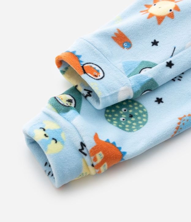 Pijama Infantil Largo con Estampa de Planetas que Brilla en la Oscuridad – Talle 2 a 8 años 6