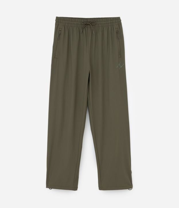 Pantalón Recto Deportivo en Tejido Tecnológico con Regulador en el Ruedo 5