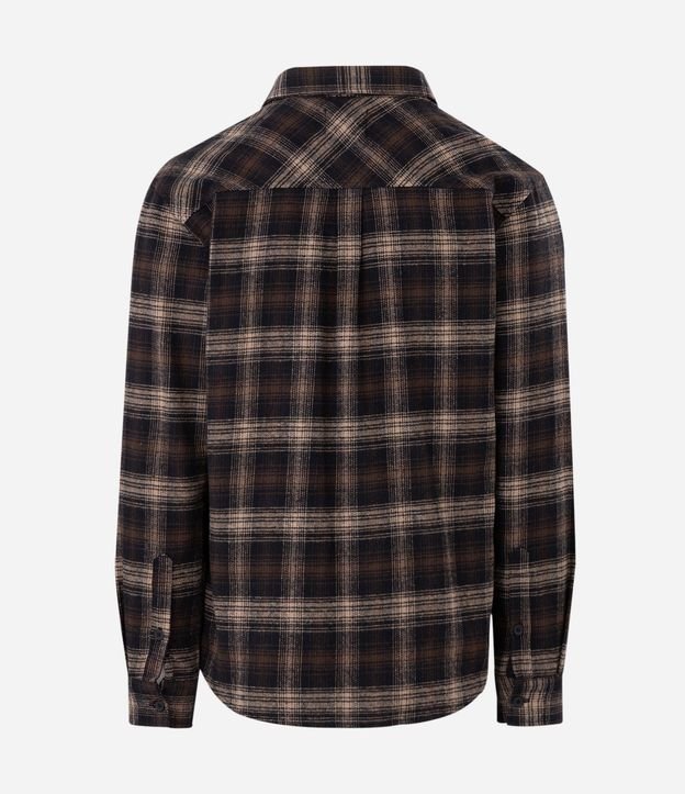 Camisa Manga Larga en Franela de Cuadros 5