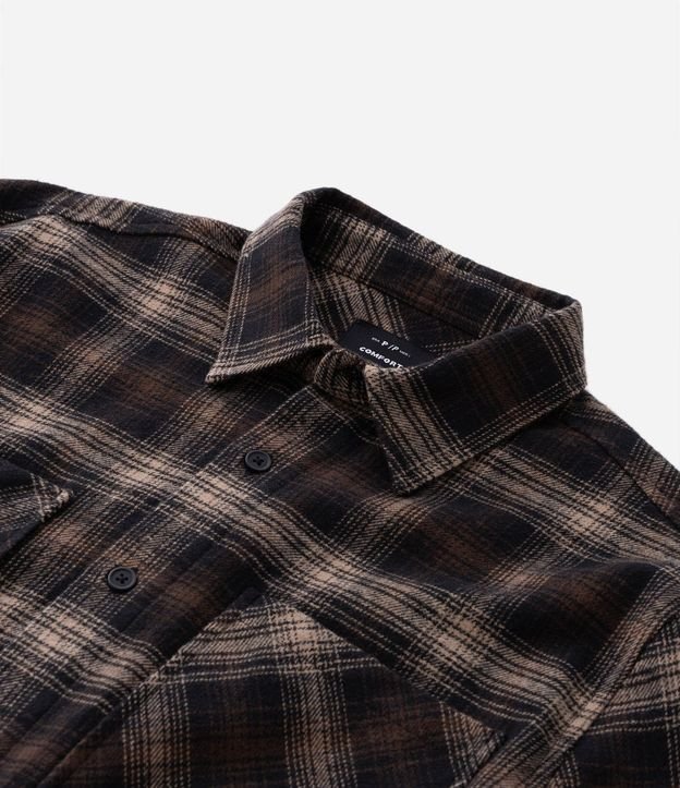 Camisa Manga Larga en Franela de Cuadros 8