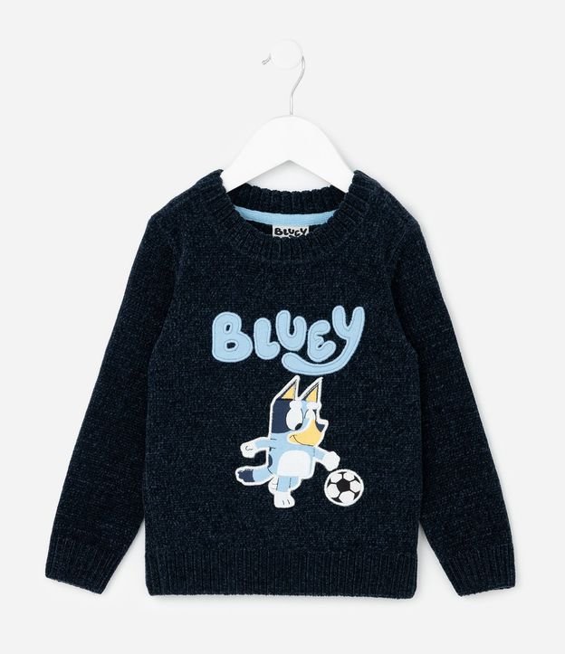 Buzo Infantil Chenille con Bordado Bluey Fútbol – Talle 1 a 6 años 3