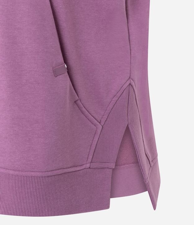 Saco Cerrado Oversized Deportivo en Algodón con Encaje Lateral 8