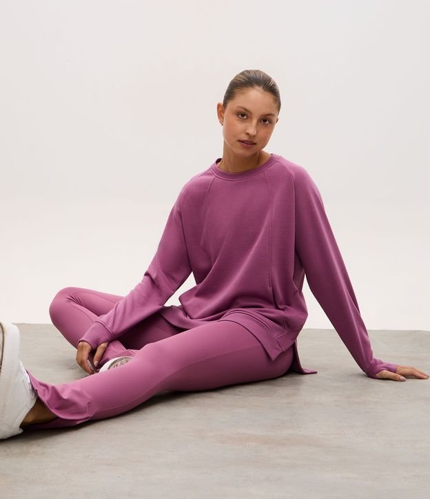 Saco Cerrado Oversized Deportivo en Algodón con Encaje Lateral 2