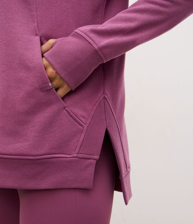 Saco Cerrado Oversized Deportivo en Algodón con Encaje Lateral 3