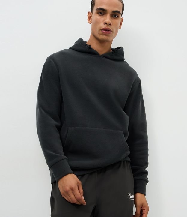 Saco Deportivo con Capucha en Fleece