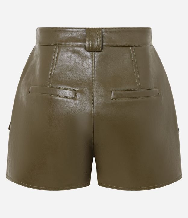 Short Pollera Corto en PU con Bolsillos Delanteros 6