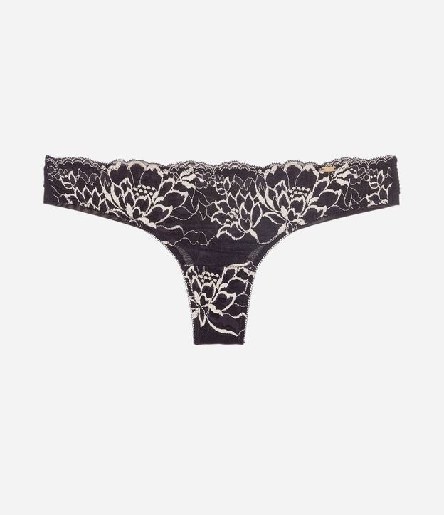 Bombacha Bikini Hilo Doble en Encaje Floral Bicolor 6