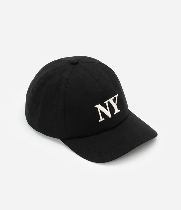Gorra Infantil Aba Curva en Algodón con Estampa Bordada NY