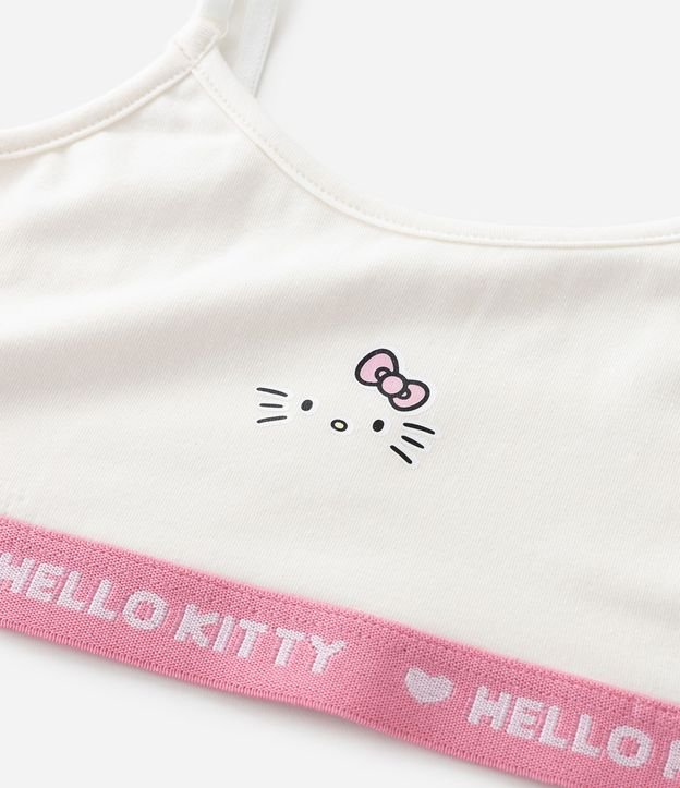 Kit 02 Sutiãs Top Infantiles en Algodón con Elástico Hello Kitty - Talle 9 A 14 años 4