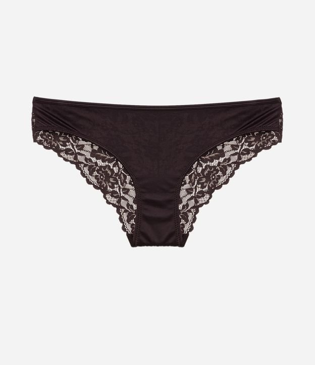 Bombacha Bikini en Microfibra con Detalles en Encaje 6