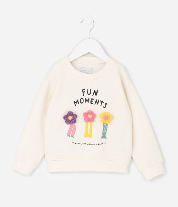 Saco Infantil con Flores 3D – Talle 1 a 5/6 años 2