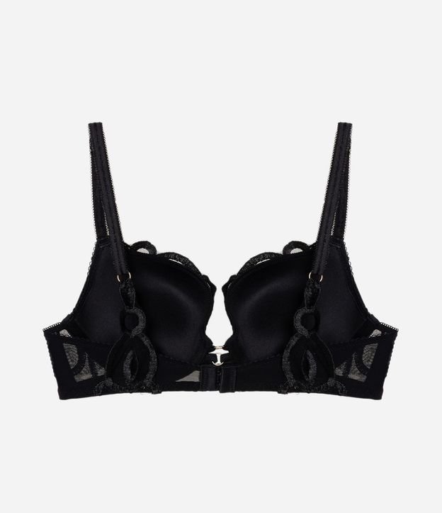 Soutien Push Up en Poliamida con Tule Geométrico y Copa 7