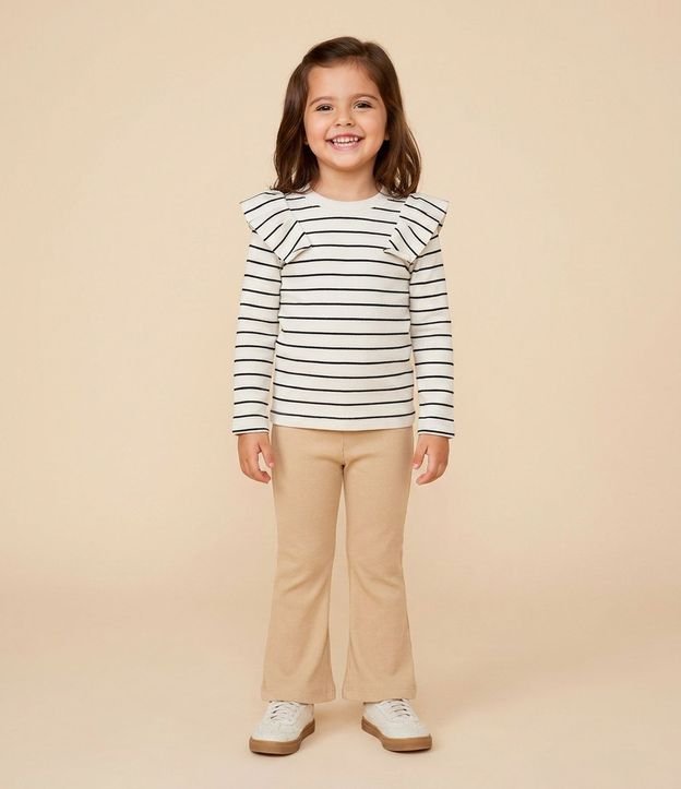 Remera Infantil Rayada con Volados – Talle 1 a 6 años