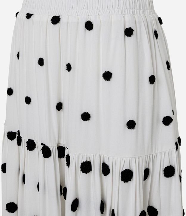 Pollera Long Midi con Marias y Estampa de Lunares 5