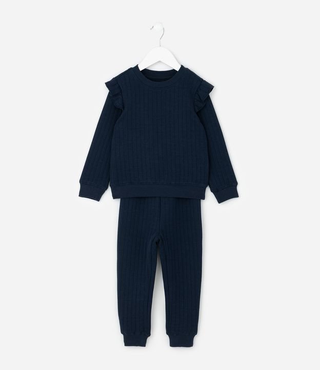 Conjunto Infantil Capitoneada con Saco y Pantalón – Talle 1 a 5/6 años 2