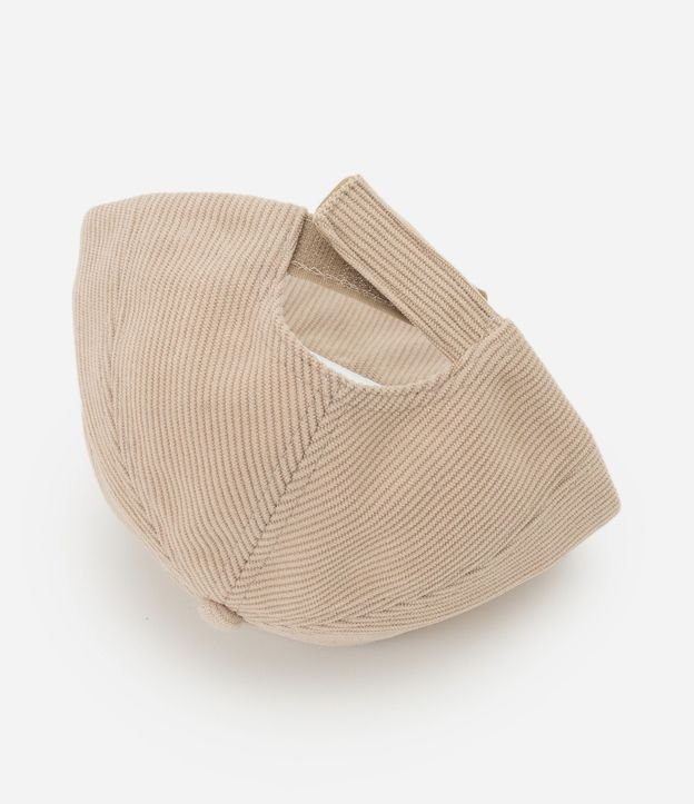 Gorro Infantil en Corderoy con Osito en Chenille – Talle RN a 12 Meses 4