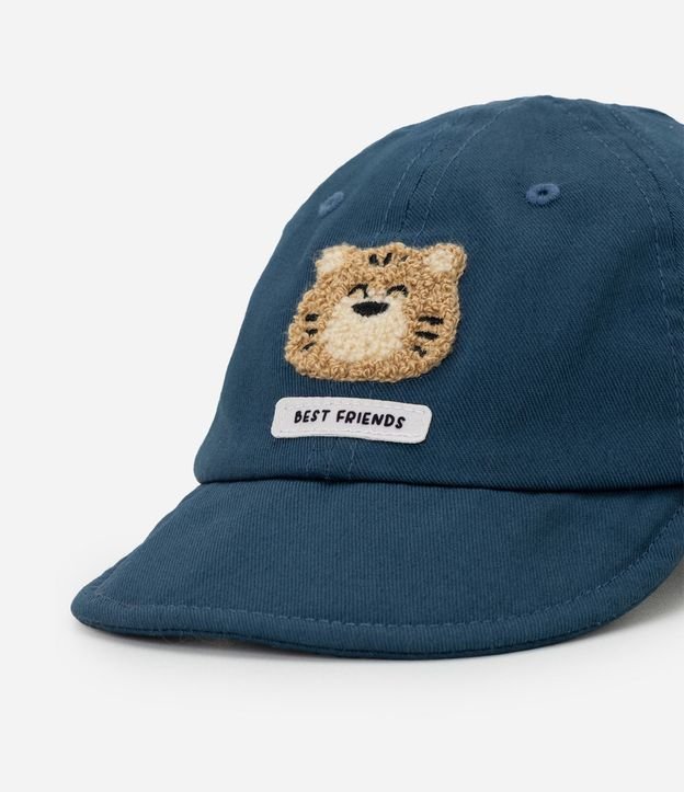 Gorra Infantil en Sarga con Patch Tigre y Etiqueta Chenille – Talle U 5