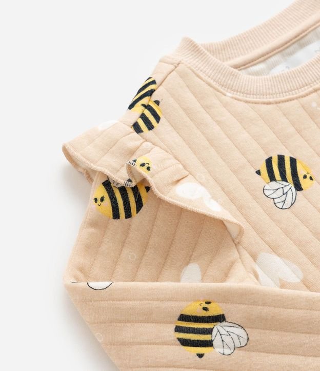 Conjunto Infantil Capitoneada con Estampa de Abejas – Talle 1 a 5/6 años 12