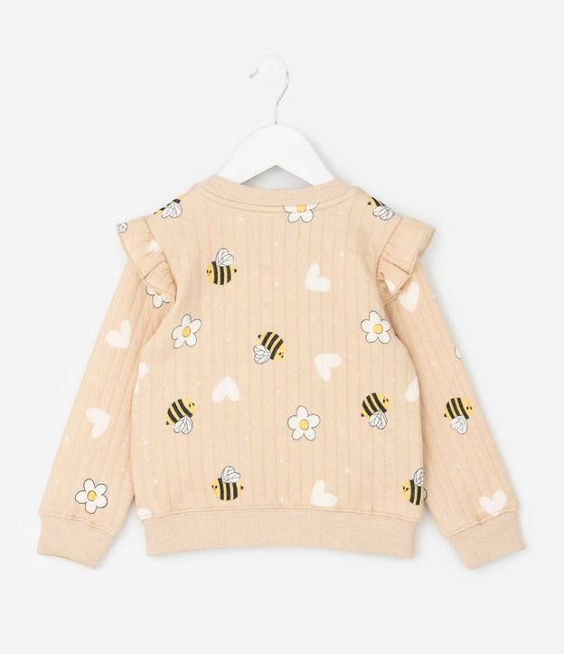 Conjunto Infantil Capitoneada con Estampa de Abejas – Talle 1 a 5/6 años 4