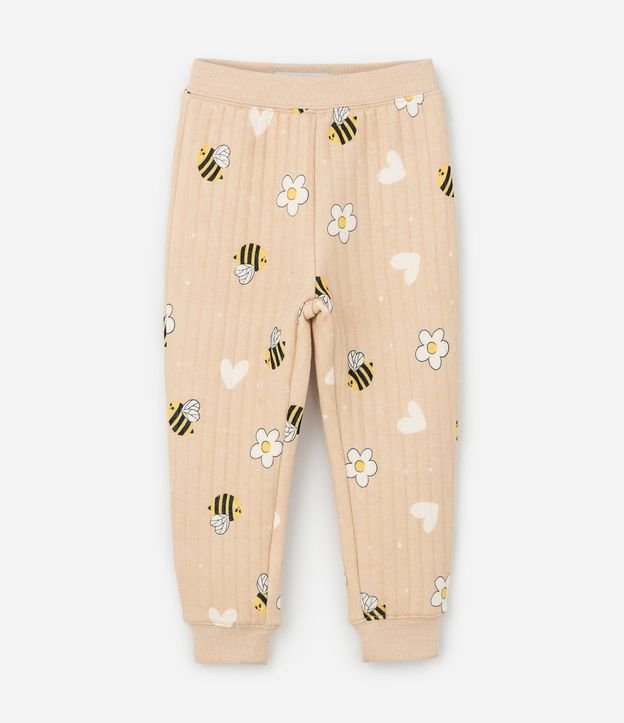 Conjunto Infantil Capitoneada con Estampa de Abejas – Talle 1 a 5/6 años 5
